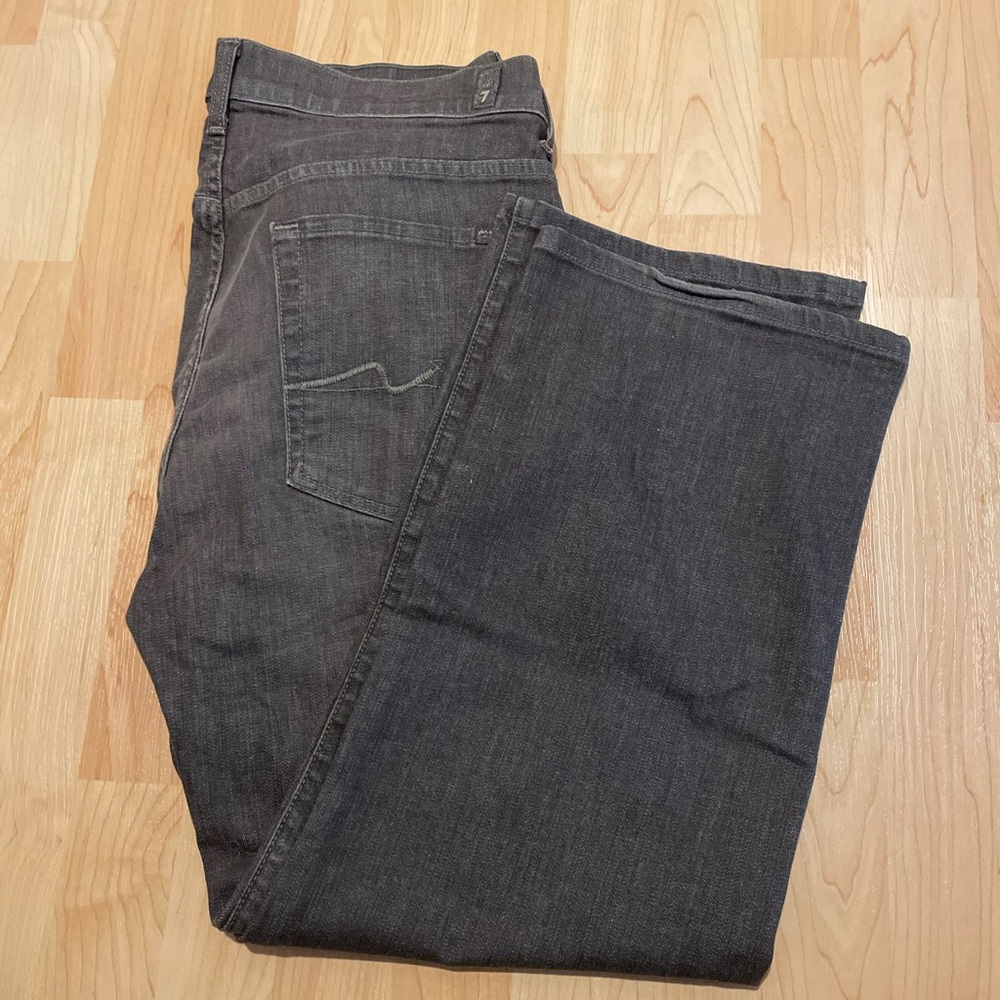 7 Seven For All Mankind Austyn Relaxed Jeans Men Denim Pants W 36” Grey